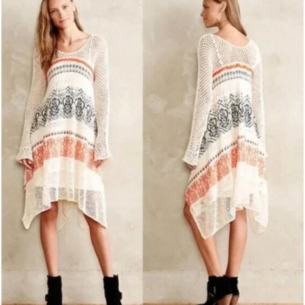ANTHROPOLOGIE Sleeping On Snow Risen Sun Sweater Tunic {3A51} - Picture 5 of 9